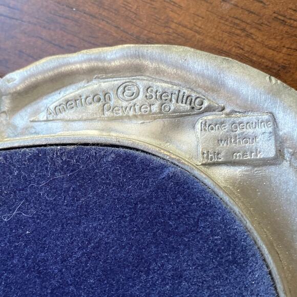 Elias Artmetal Fine Pewter & Sterling Heart Victorian Style RARE & VINTAGE Frame - Picture 8 of 13